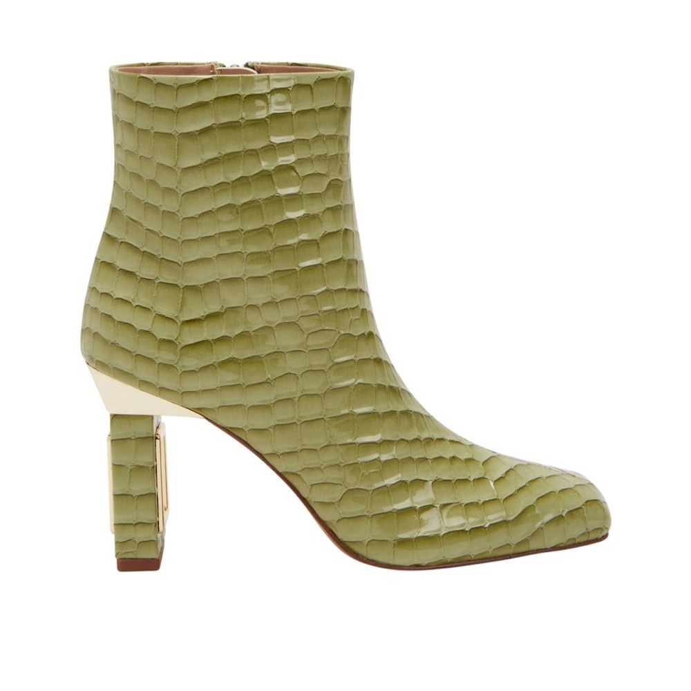 Katy Perry Hollow Heel Bootie in Green Fig